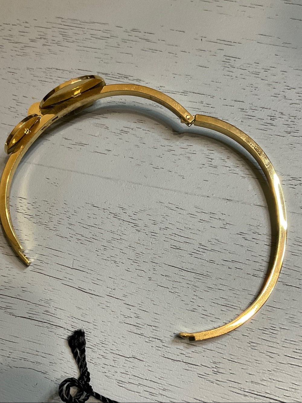 Gold-Tone Circular Drop Earrings - Women Jewelry - Picture 5 of 5